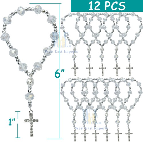 Bracciale rosario cristallo - bracciale,