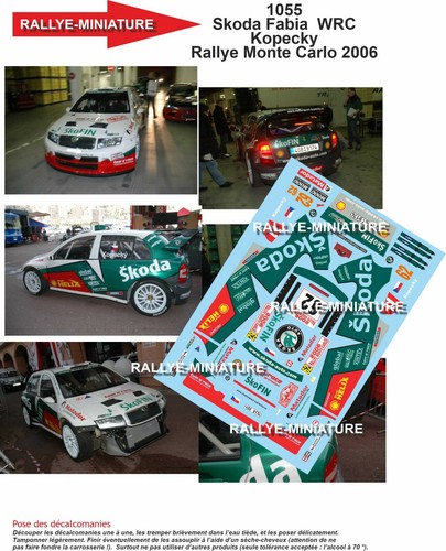 Decals ref 1055 skoda - ref,