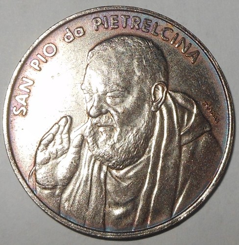 Medaglia padre pio - padre, da