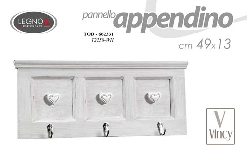 Appendino parete cuore - appendino,