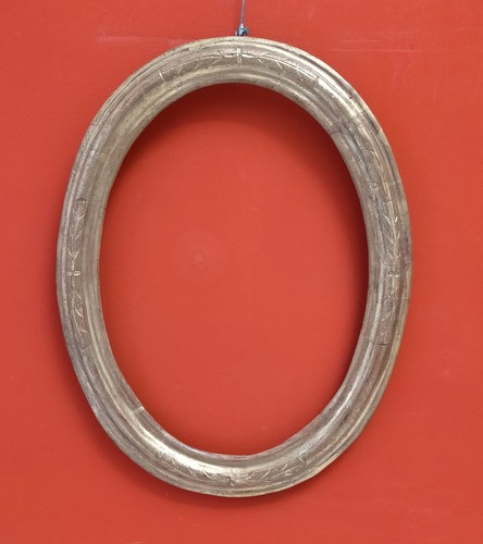 Cornice ovale dorata antica - cornice,