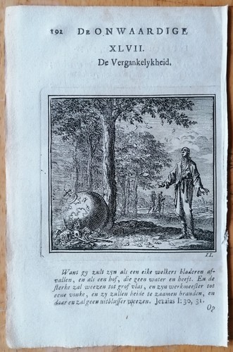 Vanitas incisione originale - vanitas,