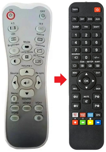 Telecomando adatto per optoma - adatto,