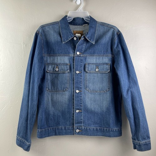 Giacca jeans blu grande