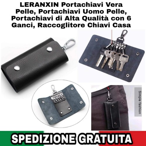 Portachiavi vera pelle con - portachiavi, 6