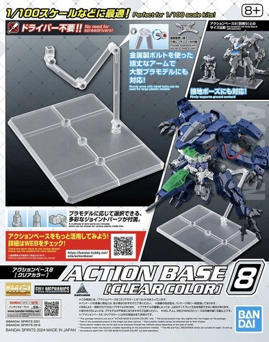 Bandai action base - bandai, clear