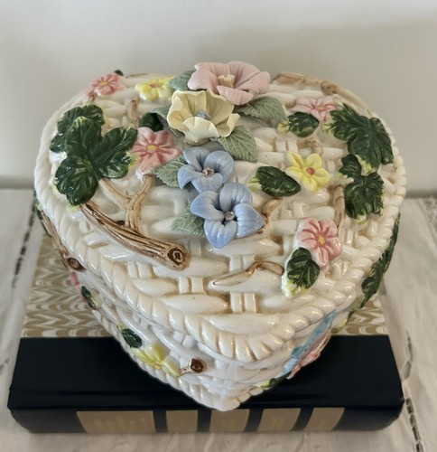 Portagioie vintage floreale