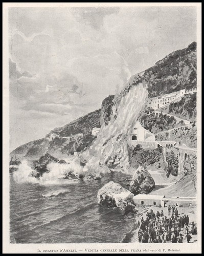 Stampa 1900 frana amalfi - frana, di