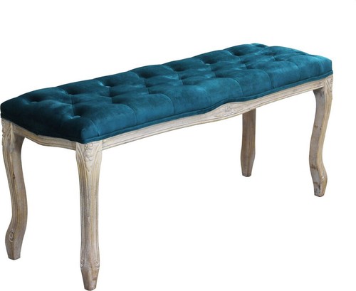 Panca retrò 110x36 velluto - retrò, cm