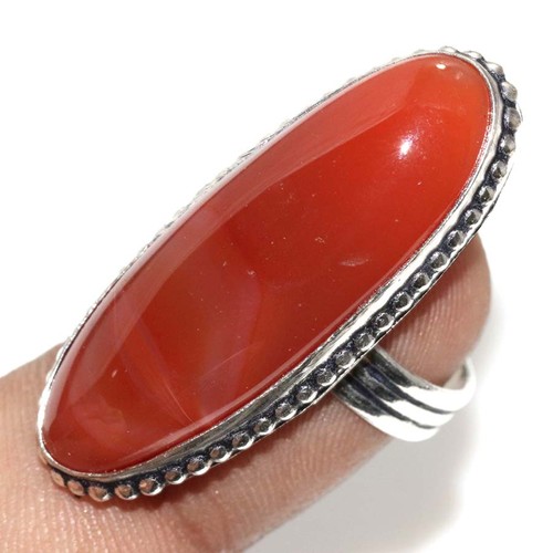 Anello corniola placcato