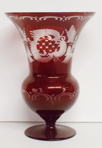 Crystal vase vaso - vaso, rosso