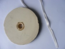 Nastro vintage vecchio negozio stock sottile bianco crema raso per biancheria intima bambino artigianato