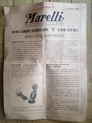 Norme manutenzione motori - , a