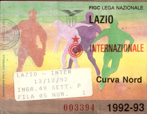 Biglietto calcio lazio inter - calcio,