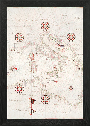 Italy old map - italy, art