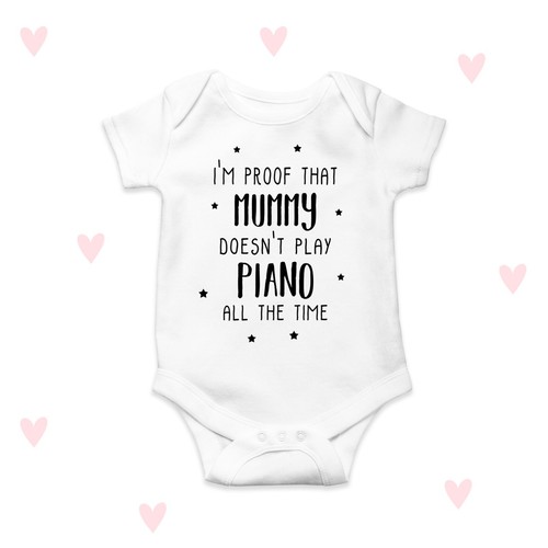 Pianoforte mummia baby grow - pianoforte,