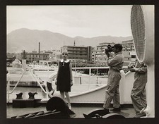 FOTO ORIGINALE ROBERTA MAZZONI GIRO D'ITALIA 1967 TRAGHETTO NAPOLI/PALERMO 