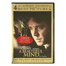 A Beautiful Mind (DVD, 2001) Full Screen 2-Disc Awards Edition - NEW SEALED