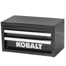 Cassetta degli attrezzi Kobalt Mini nera a 2 cassetti NUOVA artigianato toelettatura CARINA