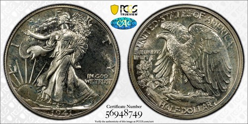 1941 walking liberty mezzo - 1941,