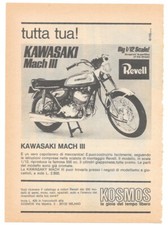 Pubblicità anni 70 Revell Kawasaki Mach III modello scala 1:12  L. 2800 