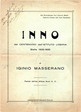 Spartito musicale inno del - musicale,
