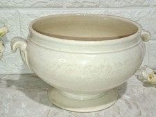 ANTICA ZUPPIERA CHINA RICHARD CENTROTAVOLA PORTA VASO TERRAGLIA BIANCA