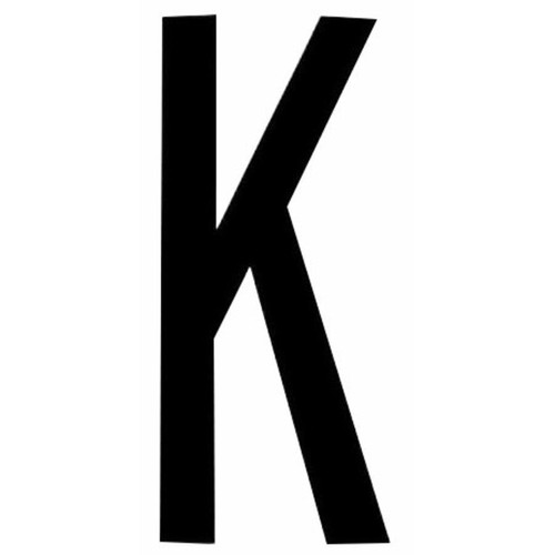 Lettera adesiva per targa - lettera,