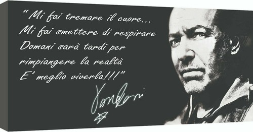 Quadro 100x50cm vasco rossi - quadro,