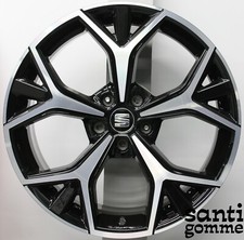 1 CERCHIO IN LEGA SEAT ATECA 8 X 19 " ORIGINALE USATO 575071499 NERO DIAMANTATO