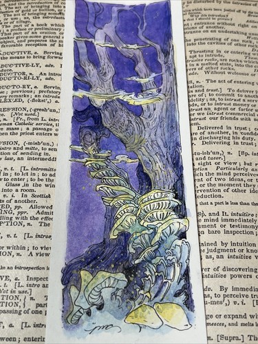 Handpainted bookmark original - handpainted,