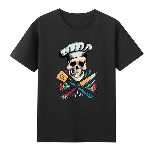 Maglietta chef skull - maglietta,