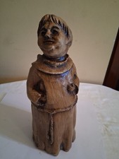 BOTTIGLIA DI VINO O LIQUORE A FORMA DI FRATE EFFETTO LEGNO VEDI DESCRIZIONE 