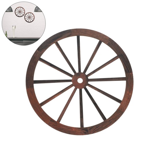 Ruota carro legno decorativa