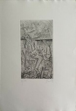 Gastone Breddo incisione acquaforte  1963 46x32 firmata numerata 39/150