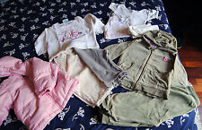 LOTTO 10 PZ BAMBINA BIMBA 9/12 MESI BENETTON H&M pantalone piumino felpa