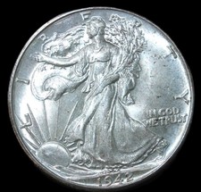 Mezzo dollaro 1942 50C Walking