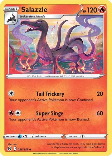 Salazzle uncommon crz swsh - salazzle,