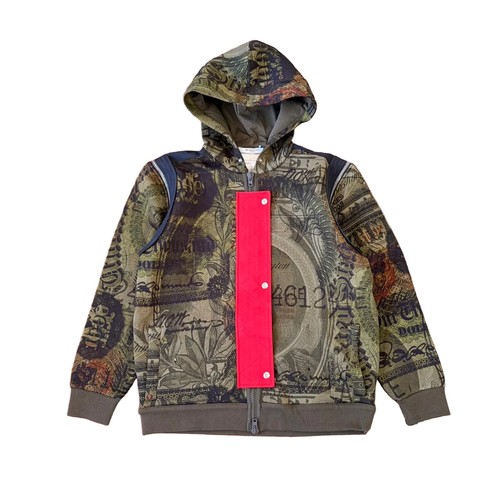 Felpa con cappuccio zip - cappuccio, e