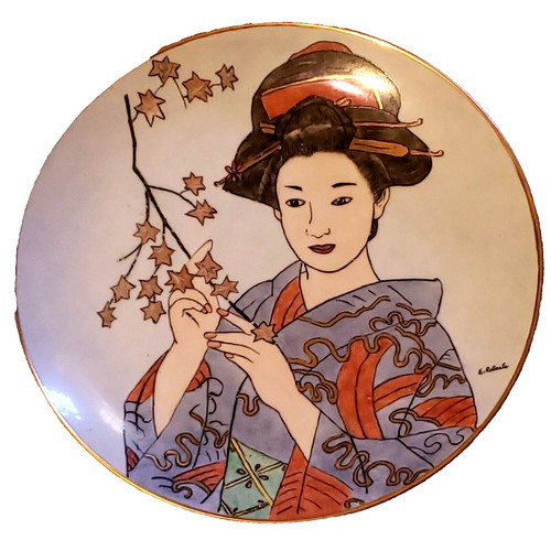 Piatto vintage porcellana - 10",