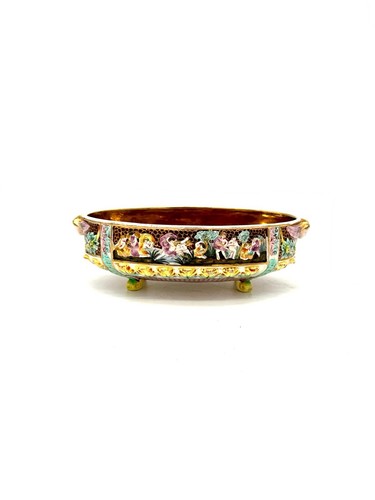 Centrotavola ovale ceramica