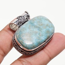 "Ciondolo gioielli etnici fatti a mano in pietra preziosa dominicana...