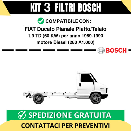 Kit bosch filtri tagliando - kit,