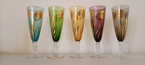 Flute vetro colorato con - ,