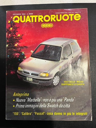 Quattroruote dicembre 1992 - dicembre, n