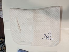 Sella Dressage bianca ricamata