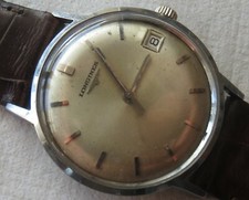 Orologio da polso uomo Longines cassa acciaio data carica manuale cal. 701 34 mm. di diametro