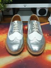 Scarpe Oxford Dr Martens MADE IN ENGLAND 3989 argento/bianco taglia UK 4