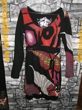   woman vintage  Desigual cotton mix  dress abito cotone '90s Italy