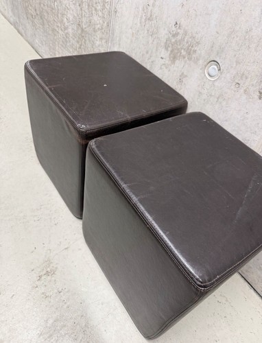Cubi sgabelli pelle - 2, cubi/sgabelli
